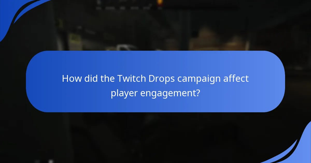 How did the Twitch Drops campaign affect player engagement?