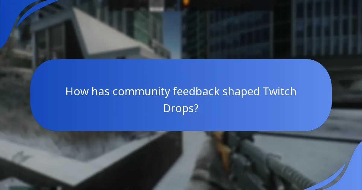 How has community feedback shaped Twitch Drops?