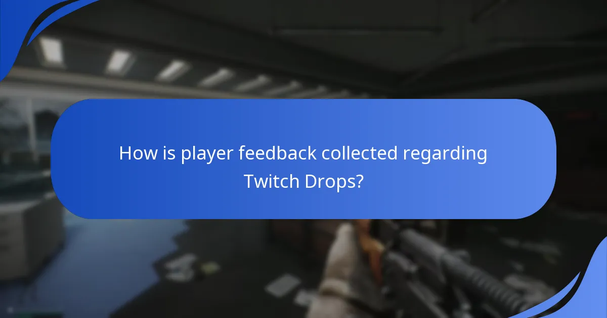 How is player feedback collected regarding Twitch Drops?