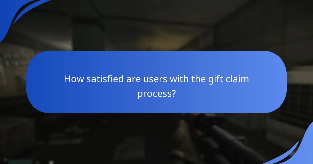 How satisfied are users with the gift claim process?